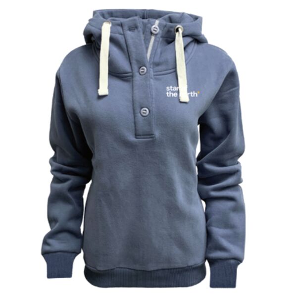 Ladies Lucy Button Hoodie Thumbnail